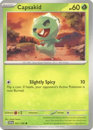 Capsakid 027/198 - Reverse Holofoil Scarlet & Violet Base Set