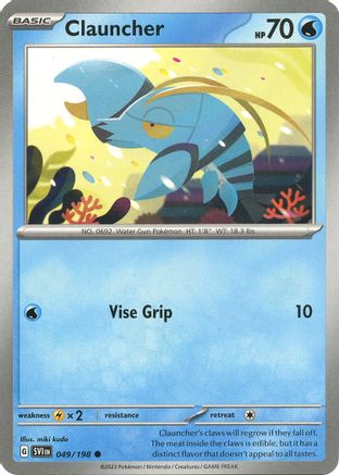 Clauncher 049/198 - Reverse Holofoil Scarlet & Violet Base Set