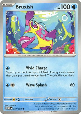Bruxish 051/198 - Reverse Holofoil Scarlet & Violet Base Set