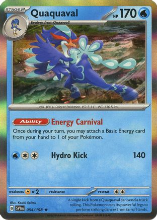 Quaquaval 054/198 - Reverse Holofoil Scarlet & Violet Base Set