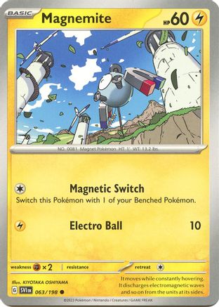 Magnemite 063/198 - Reverse Holofoil Scarlet & Violet Base Set