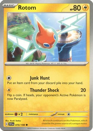 Rotom 070/198 Scarlet & Violet Base Set