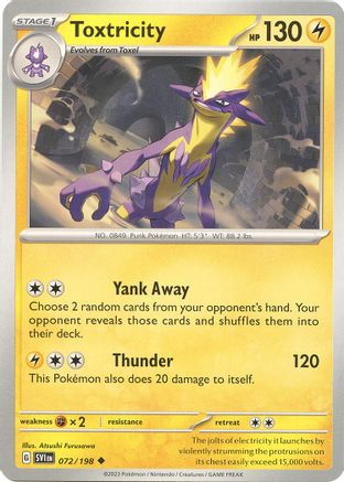 Toxtricity 072/198 Scarlet & Violet Base Set