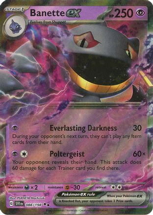 Banette ex 088/198 - Holofoil Scarlet & Violet Base Set