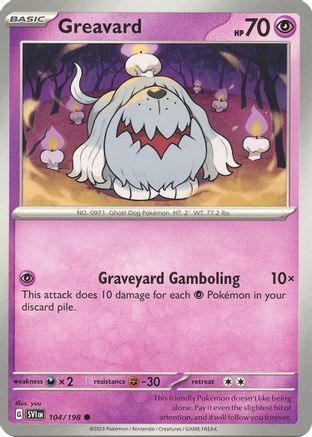 Greavard 104/198 - Reverse Holofoil Scarlet & Violet Base Set