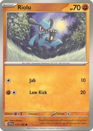 Riolu 112/198 Scarlet & Violet Base Set