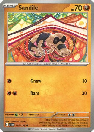 Sandile 115/198 Scarlet & Violet Base Set