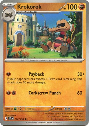 Krokorok 116/198 Scarlet & Violet Base Set