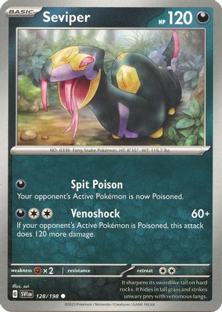 Seviper 128/198 Scarlet & Violet Base Set