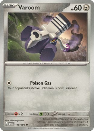 Varoom 140/198 - Reverse Holofoil Scarlet & Violet Base Set