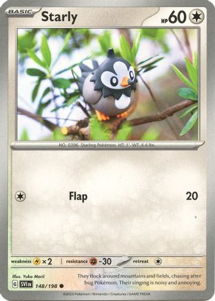 Starly 148/198 - Reverse Holofoil Scarlet & Violet Base Set