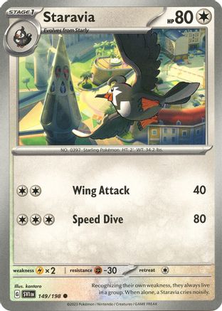 Staravia 149/198 Scarlet & Violet Base Set