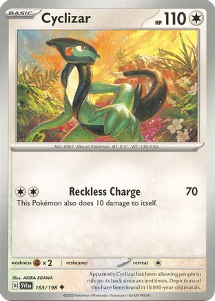 Cyclizar 163/198 Scarlet & Violet Base Set