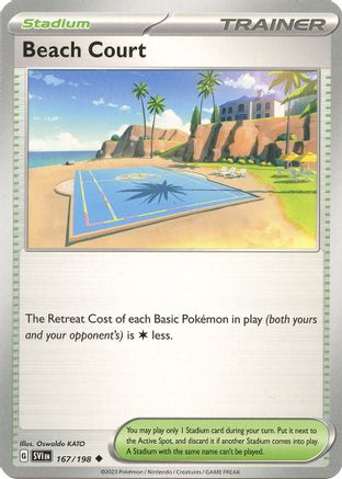 Beach Court 167/198 Scarlet & Violet Base Set