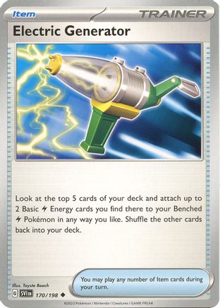 Electric Generator 170/198 - Reverse Holofoil Scarlet & Violet Base Set