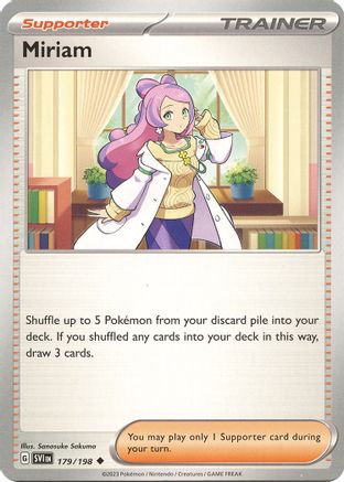 Miriam 179/198 Scarlet & Violet Base Set