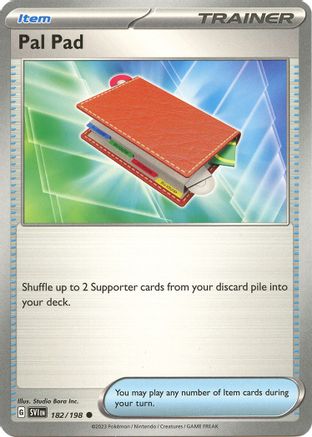 Pal Pad 182/198 - Reverse Holofoil Scarlet & Violet Base Set