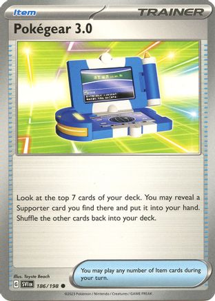 Pokegear 3.0 186/198 - Reverse Holofoil Scarlet & Violet Base Set