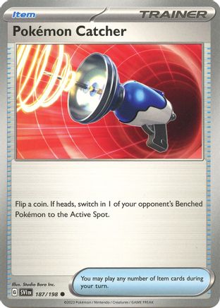 Pokemon Catcher 187/198 Scarlet & Violet Base Set