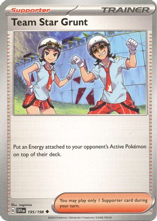 Team Star Grunt 195/198 Scarlet & Violet Base Set