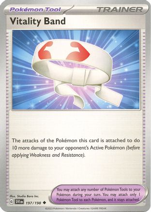Vitality Band 197/198 - Reverse Holofoil Scarlet & Violet Base Set