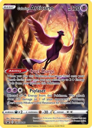 Galarian Articuno SWSH282  - Holofoil SWSH Sword & Shield Promo Cards