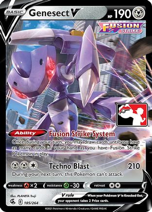 Genesect V 185  - Holofoil Prize Pack Series Cards