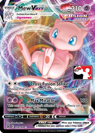 Mew VMAX 114  - Holofoil Prize Pack Series Cards