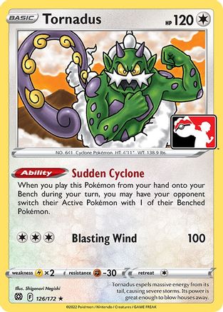 Tornadus 126  Prize Pack Series Cards