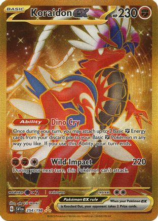 Koraidon ex 254/198 - Holofoil Scarlet & Violet Base Set