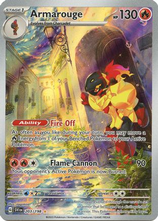 Armarouge 203/198 - Holofoil Scarlet & Violet Base Set