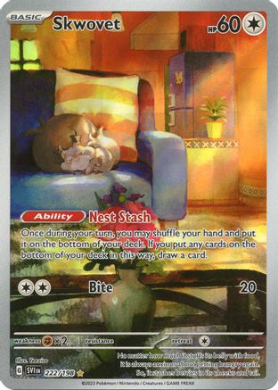Skwovet 222/198 - Holofoil Scarlet & Violet Base Set