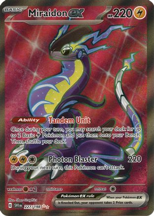Miraidon ex 227/198 - Holofoil Scarlet & Violet Base Set