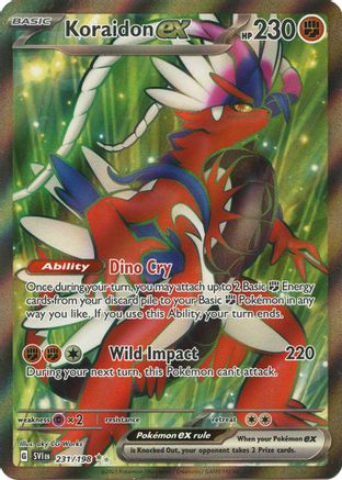 Koraidon ex 231/198 - Holofoil Scarlet & Violet Base Set
