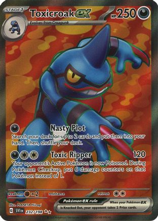 Toxicroak ex 232/198 - Holofoil Scarlet & Violet Base Set