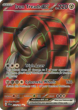 Iron Treads ex 233/198 - Holofoil Scarlet & Violet Base Set
