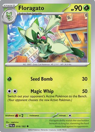 Floragato 014/193  - Reverse Holofoil SV02 Paldea Evolved