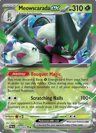 Meowscarada ex 015/193 - Holofoil Paldea Evolved