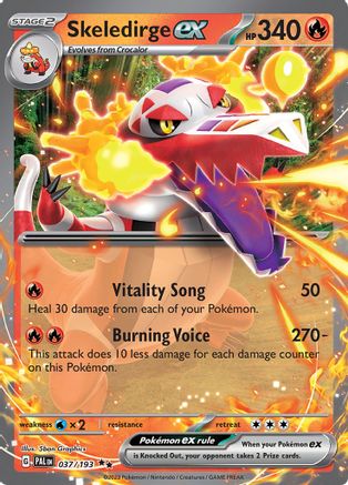Skeledirge ex 037/193 - Holofoil Paldea Evolved
