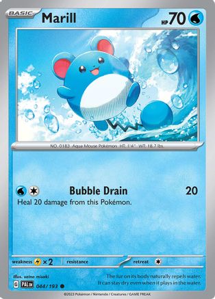 Marill 044/193 - Reverse Holofoil Paldea Evolved