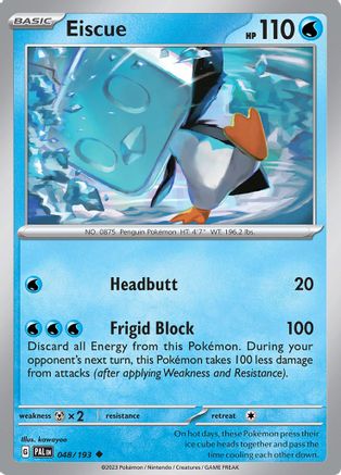 Eiscue 048/193 - Reverse Holofoil Paldea Evolved