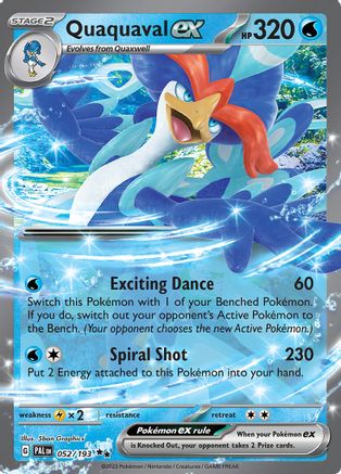 Quaquaval ex 052/193 - Holofoil Paldea Evolved