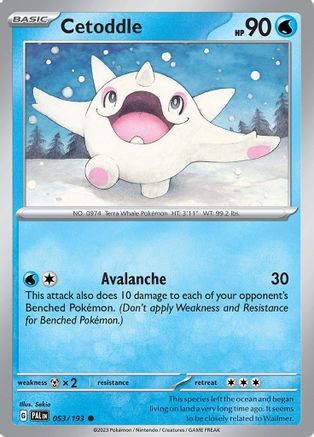 Cetoddle 053/193 - Reverse Holofoil Paldea Evolved