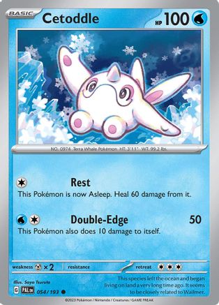 Cetoddle 054/193 - Reverse Holofoil Paldea Evolved