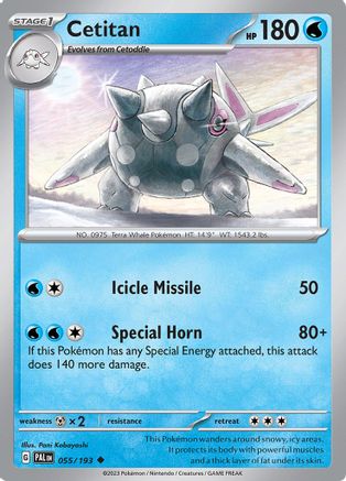Cetitan 055/193 - Reverse Holofoil Paldea Evolved