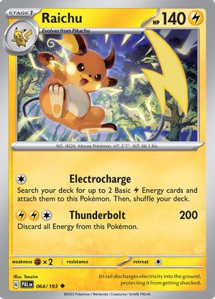 Raichu 064/193  SV02 Paldea Evolved