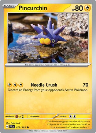 Pincurchin 072/193 - Reverse Holofoil Paldea Evolved