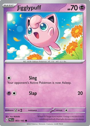 Jigglypuff 083/193  - Reverse Holofoil SV02 Paldea Evolved