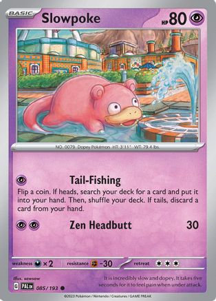 Slowpoke 085/193 - Reverse Holofoil Paldea Evolved