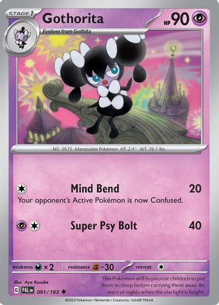 Gothorita 091/193 - Reverse Holofoil Paldea Evolved